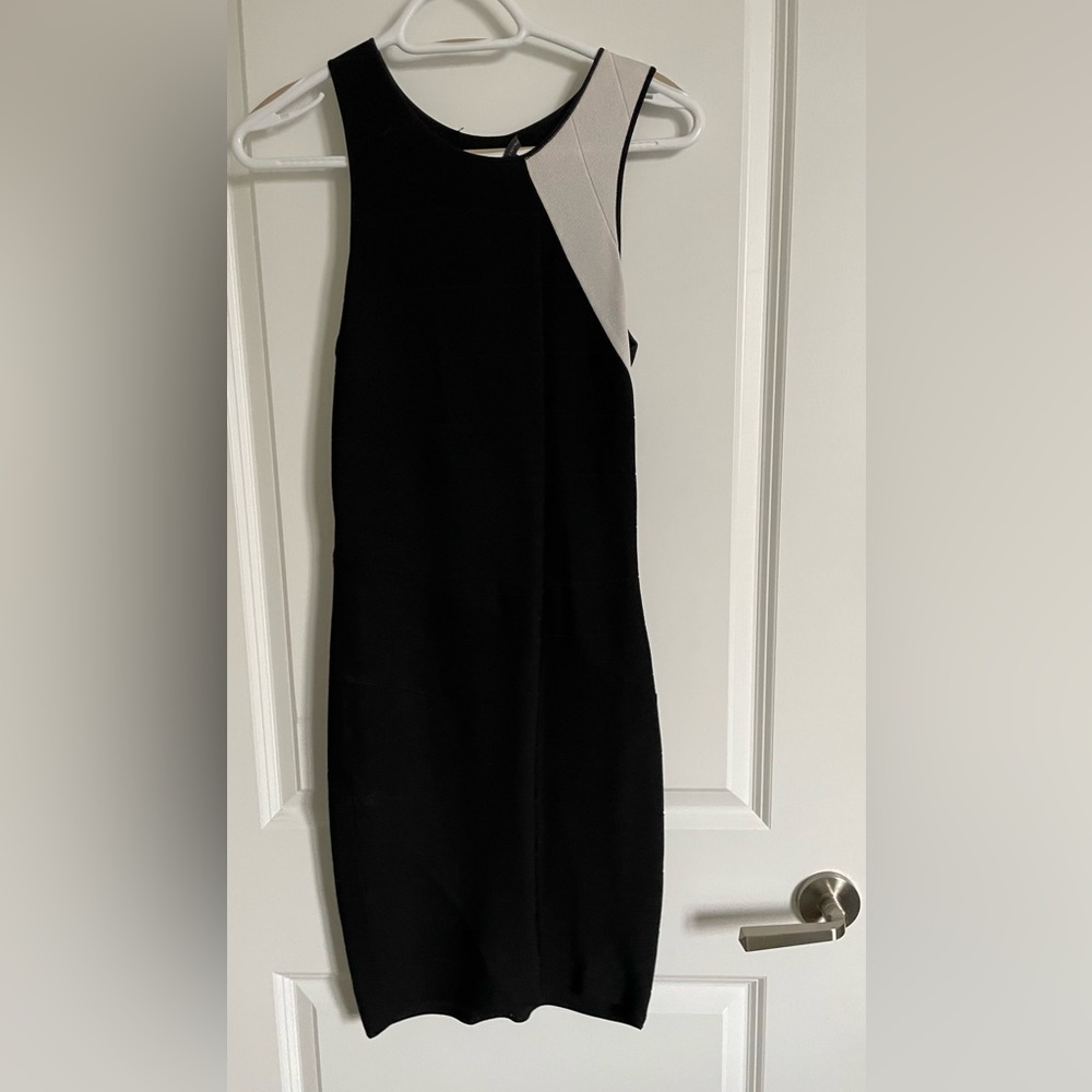 Armani exchange black/white pencil dress